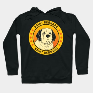 Saint Bernard Dog Portrait Hoodie